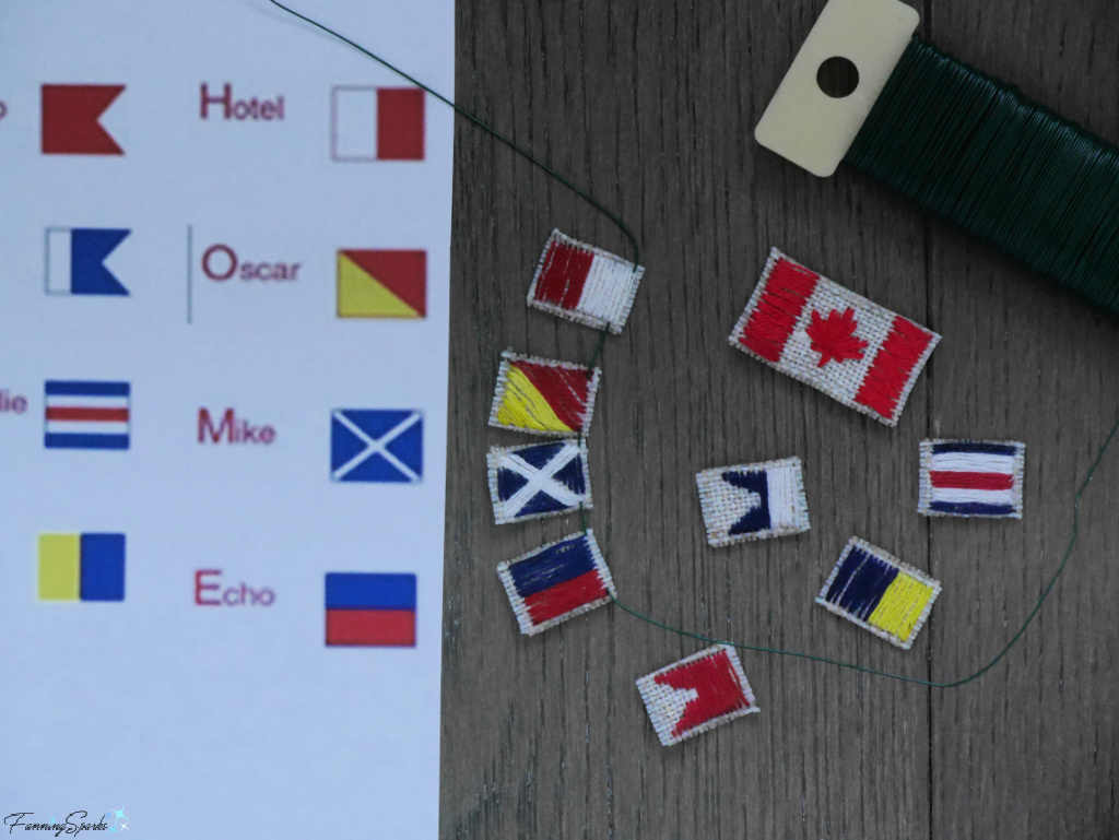 Wiring Signal Flags for My Signal Flag Driftwood Sailboat   @FanningSparks