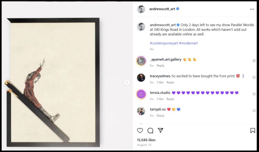 Artwork 1 by Andrew Scott – from Instagram