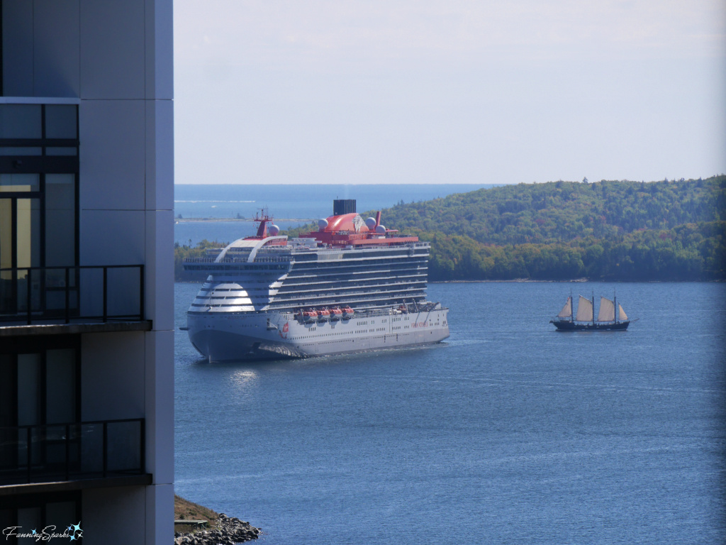 Cruise Ship and Tall Ship Near McNabs Island NS   @FanningSparks