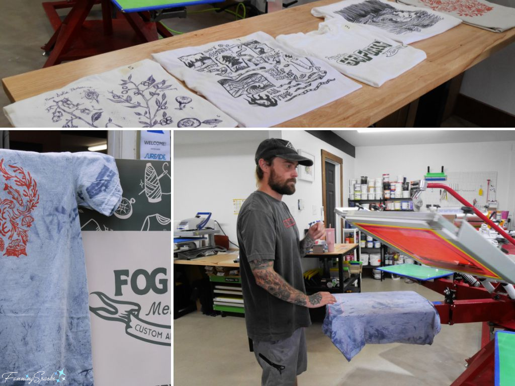 Custom Screen-Printed T-Shirts at Fog Bank Merch    @FanningSparks