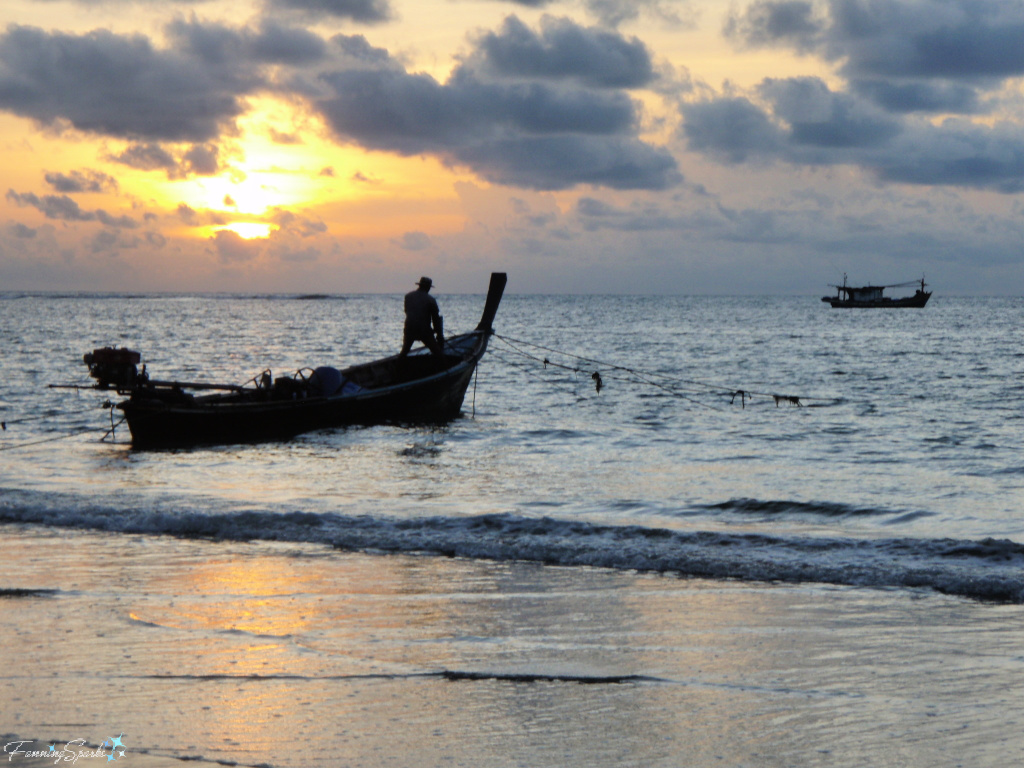 Fisherman in Long-tail Boat in Phuket Thailand   @FanningSparks
