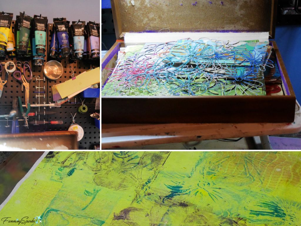Gel Printmaking with Sara Van Mulligen   @FanningSparks