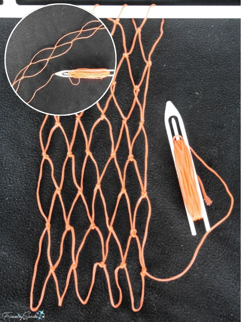 My Attempt at Making a Knotted Net   @FanningSparks