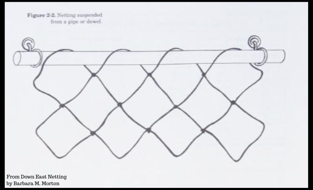 Netting on Dowel Diagram – from Down East Netting