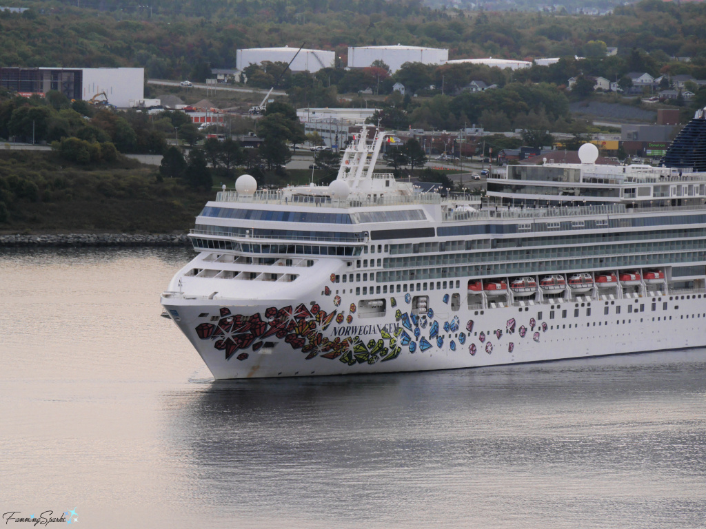 Norwegian Gem Cruise Ship in Halifax Harbour NS   @FanningSparks