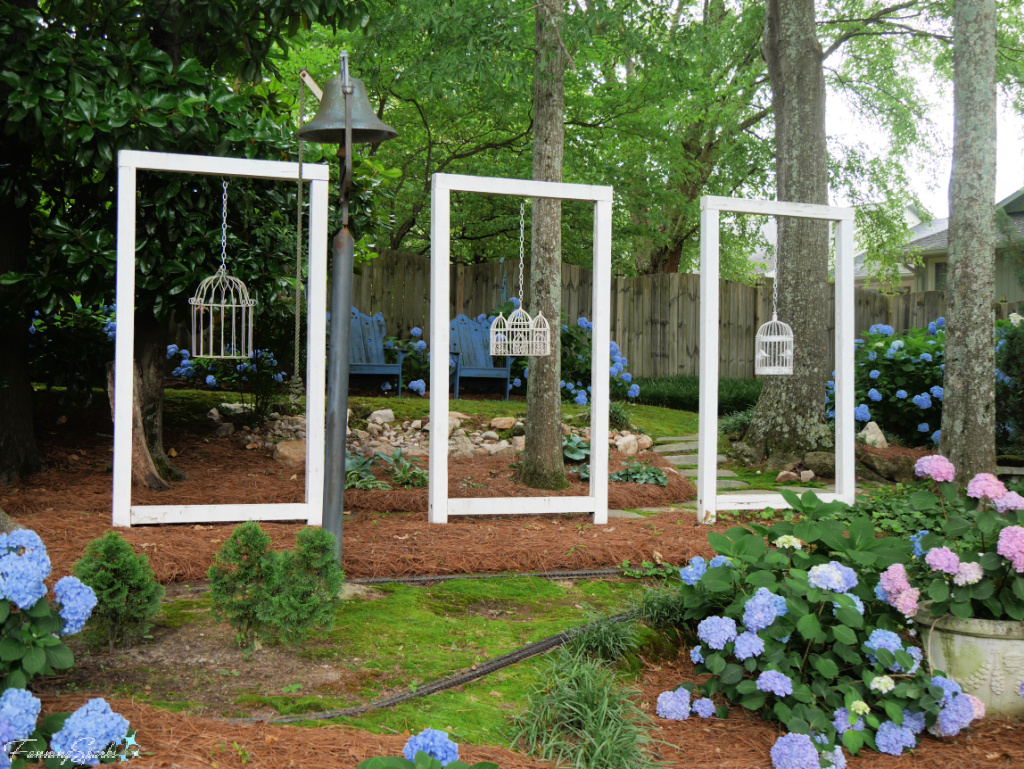 Trio of Large Frames in Garden in Douglasville Georgia   @FanningSparks
