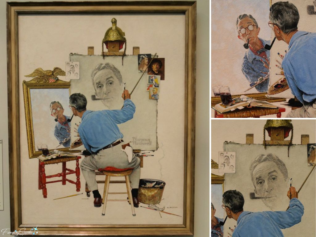 Triple Self-Portrait by Norman Rockwell   @FanningSparks