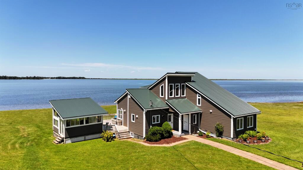 Driveway Side of Sunrise Trail House from Drone 1