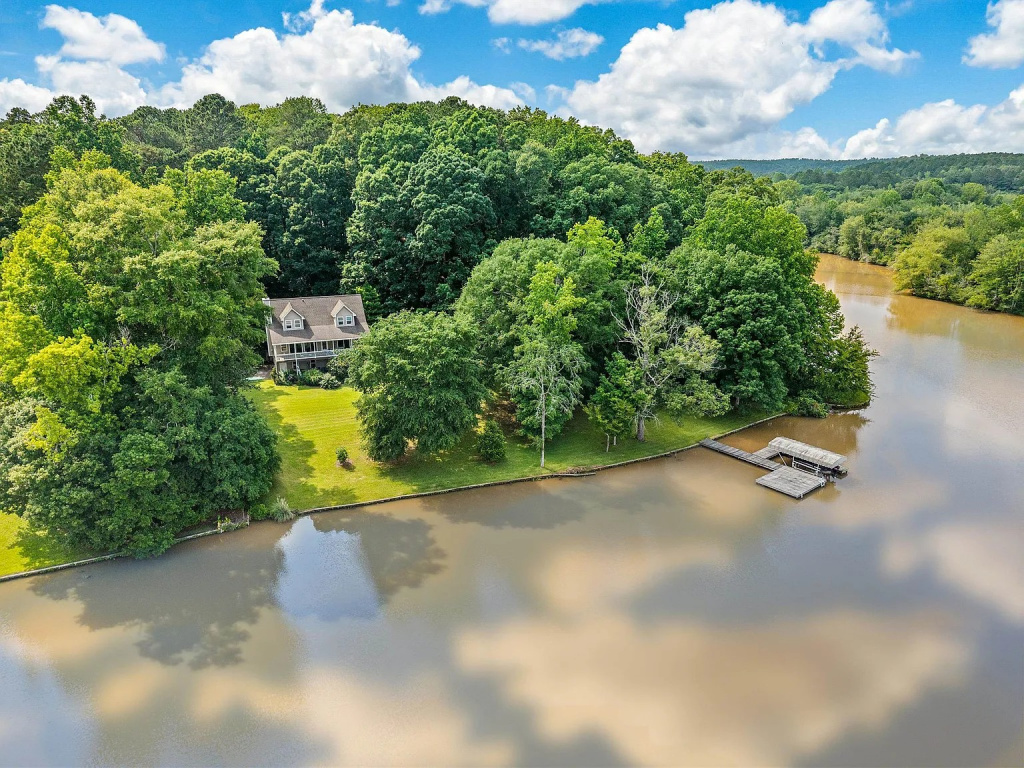 Lake Oconee House - 48 Birds Eye View of Property from Lakeside
