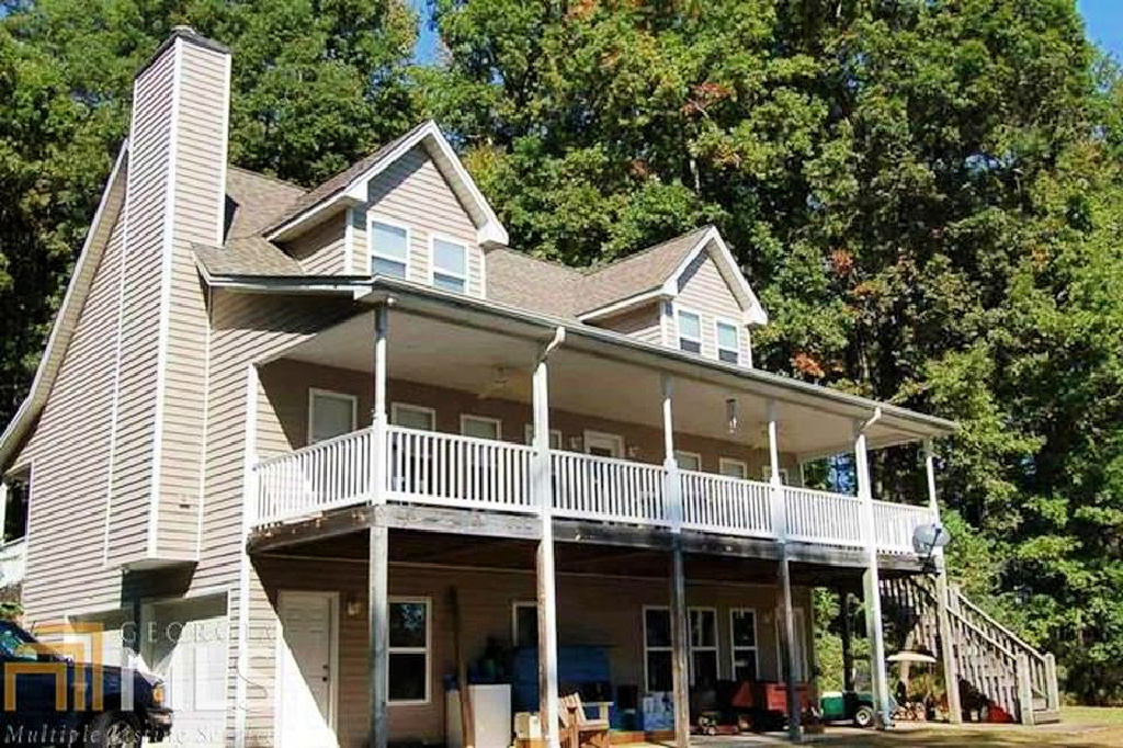 Lake Oconee House - House from Lakeside - Before