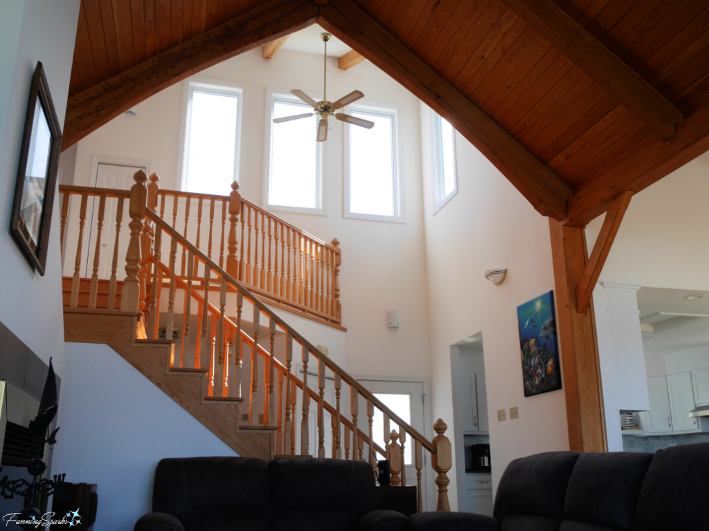 Looking Up from Living Room in Sunrise Trail House   @FanningSparks