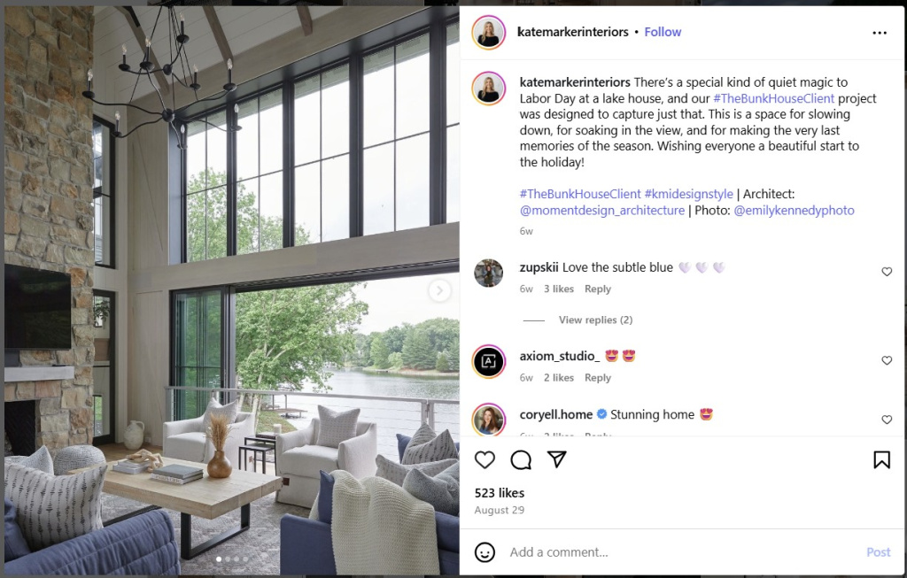 Windows as Art Designed by Kate Marker Interiors – from Insta