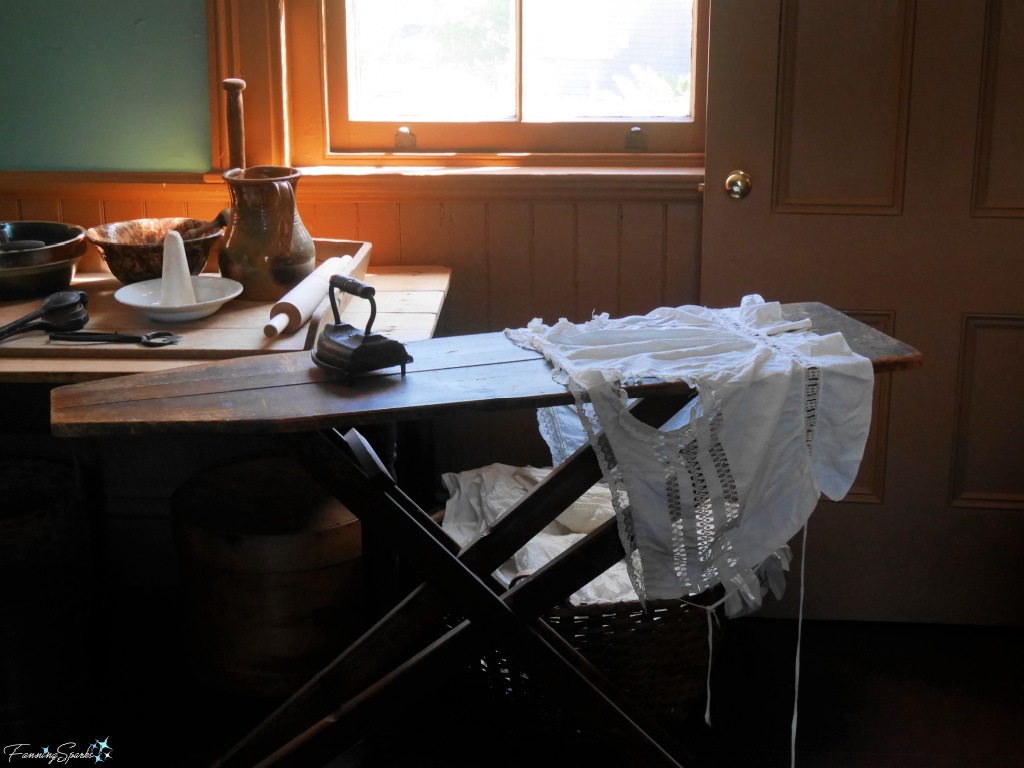 Ironing at Beaconsfield Historic House in Charlottetown PEI   @FanningSparks