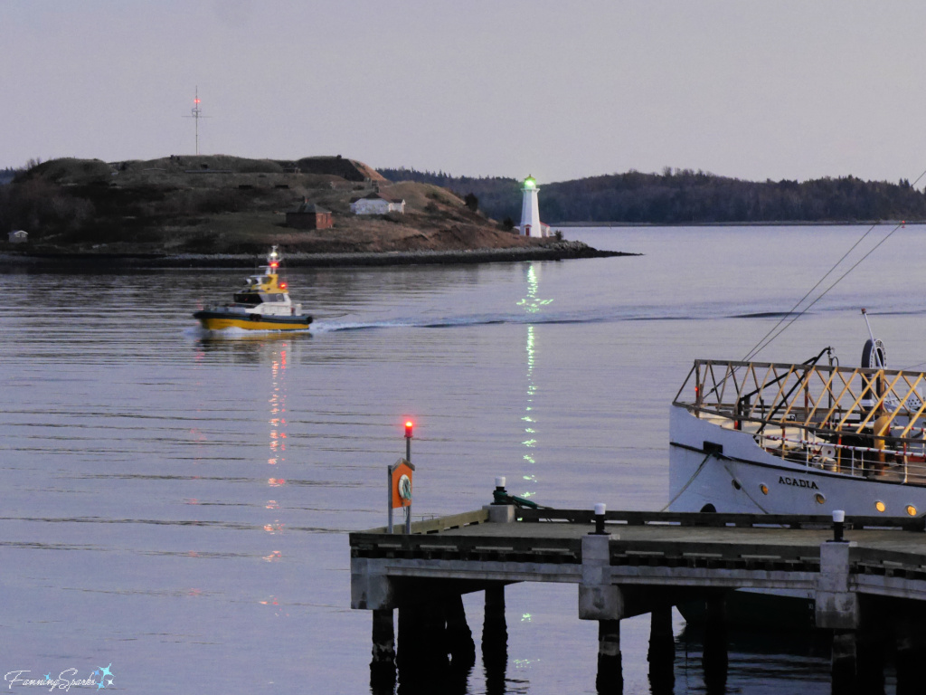 Pilot Boat and Georges Island in Halifax Harbour NS   @FanningSparks
