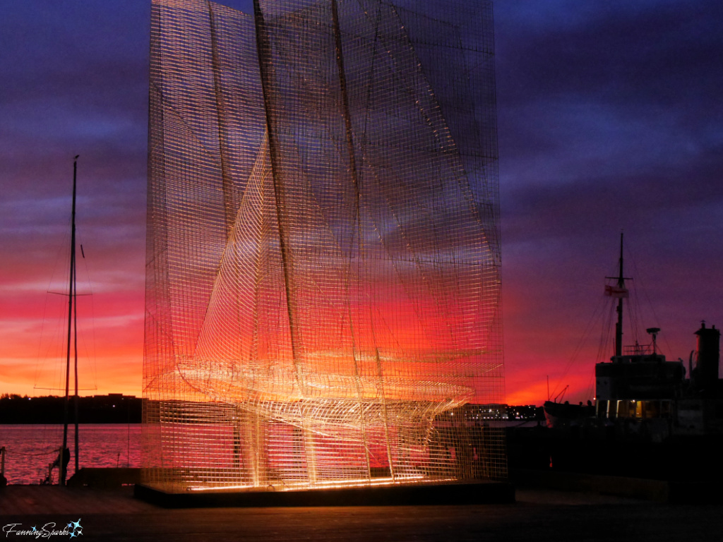 Sail by Eduardo Tresoldi at Sunrise in Halifax NS   @FanningSparks
