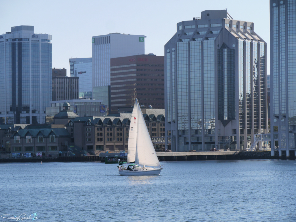 Sailboat in Halifax Harbour NS   @FanningSparks