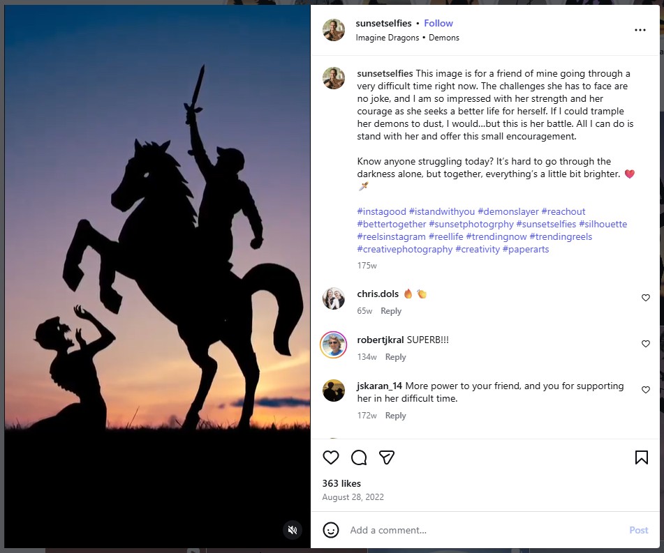 Demon Slayer by Sunset Selfies - from Insta