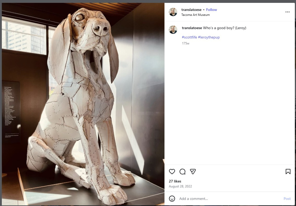 Leroy the Big Pup by Scott Fife - from Insta