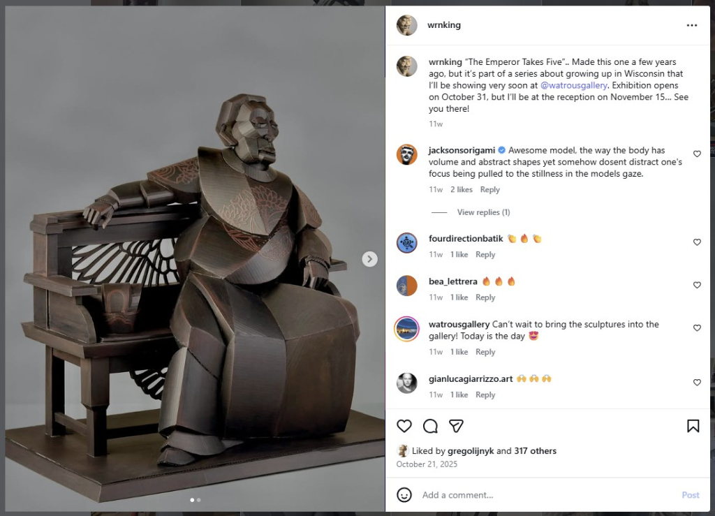 The Emperor Takes Five by Warren King - from Insta