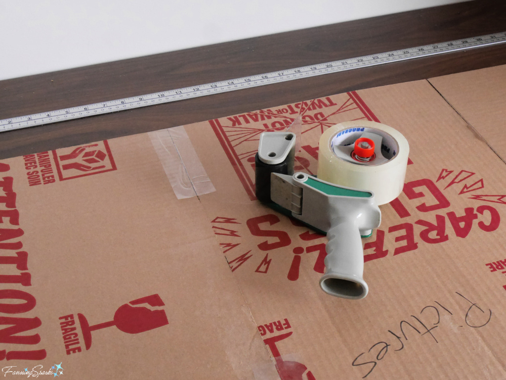 Use Packing Tape to Connect Cardboard Sections   @FanningSparks