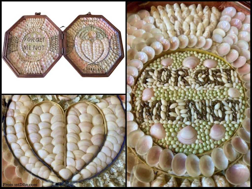 1880 Antique Double Sailors Valentine - from 1stDibs