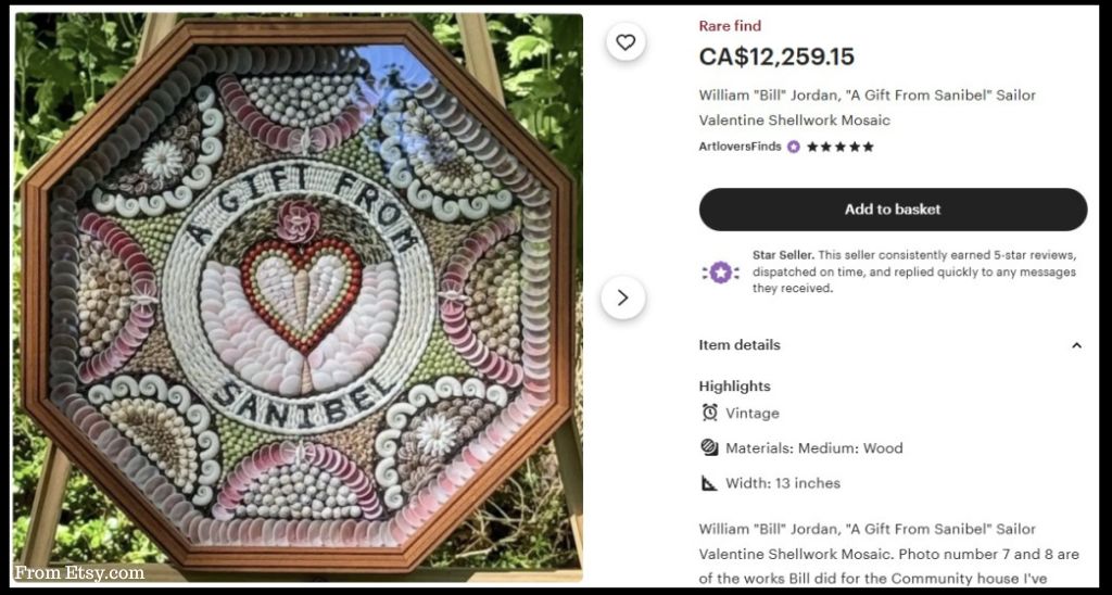 A Gift from Sanibel Sailors Valentine by William Jordan - from Etsy