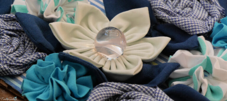 Cluster of Fabric Flowers @FanningSparks