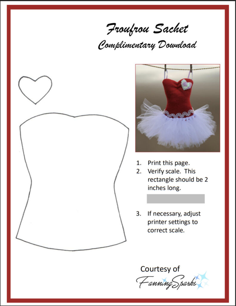 Froufrou Sachet - Templates - FanningSparks - February 2023   @FanningSparks