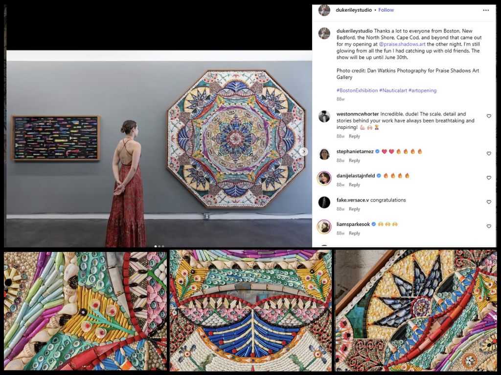 Largest Sailor Valentine in the World by Duke Riley – from Insta