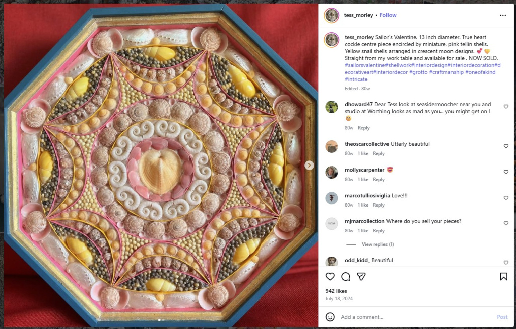 Sailors Valentine by Tess Morley - from Insta