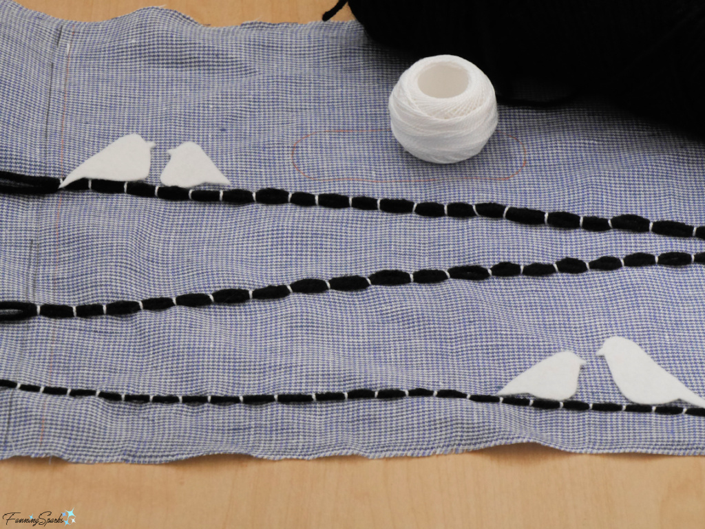 Evaluating Options for Couching Yarn   @FanningSparks