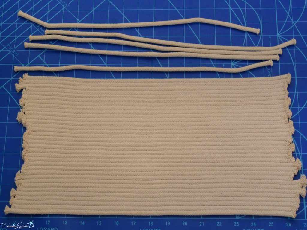 Making Base for Coiled Rope Rectangular Basket from Wrapped Rope @FanningSparks