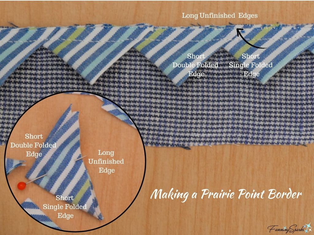 Making a Prairie Point Border   @FanningSparks