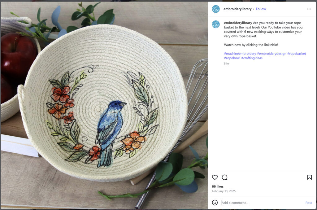 Spring Bird Wreath Machine Embroidery by Embroidery Library - from Insta   