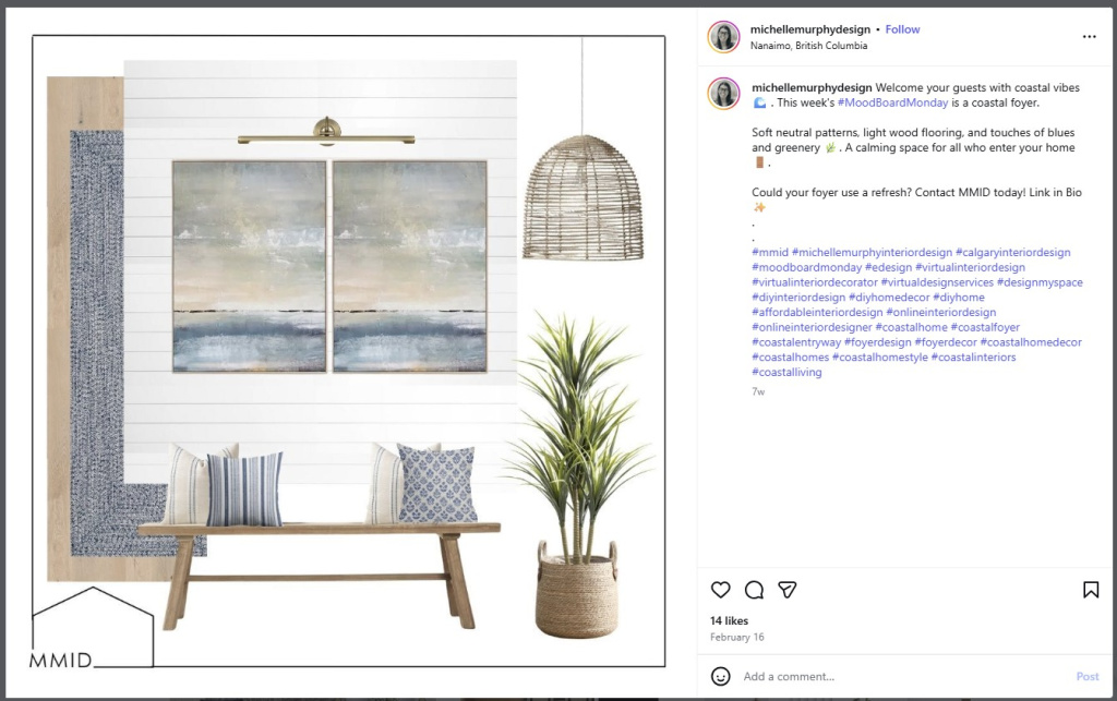 Coastal Vibes Mood Board by Michelle Murphy Design - from Insta