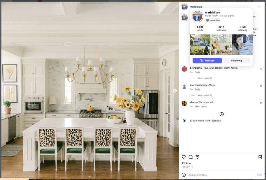Kitchen by Maria Killam - from Insta