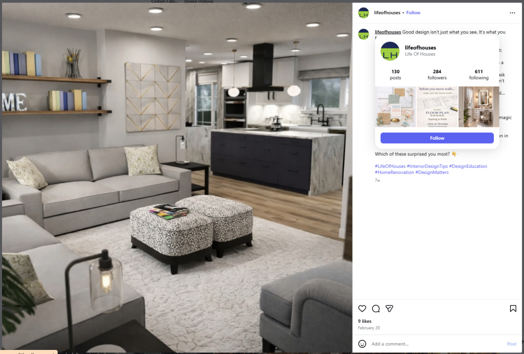 Living Room by Life of Houses - from Insta