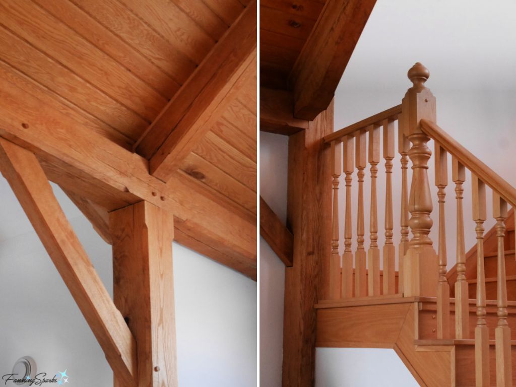 Natural Oak Interior Features in Sunrise Trail House   @FanningSparks