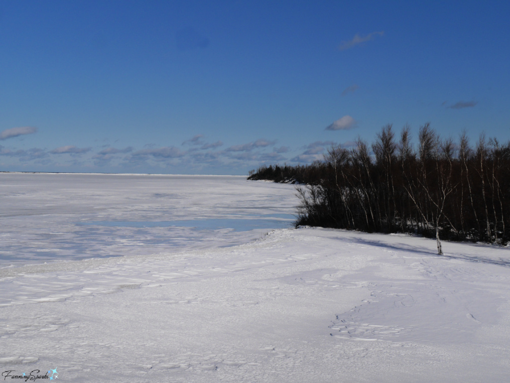 Sunrise Trail House Shoreline to the Right in January   @FanningSparks