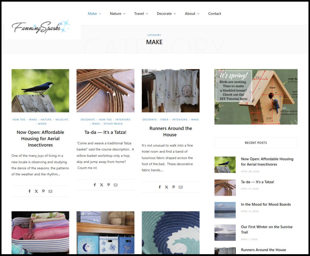 Blog Posts in Make Category on FanningSparks Blog   @FanningSparks