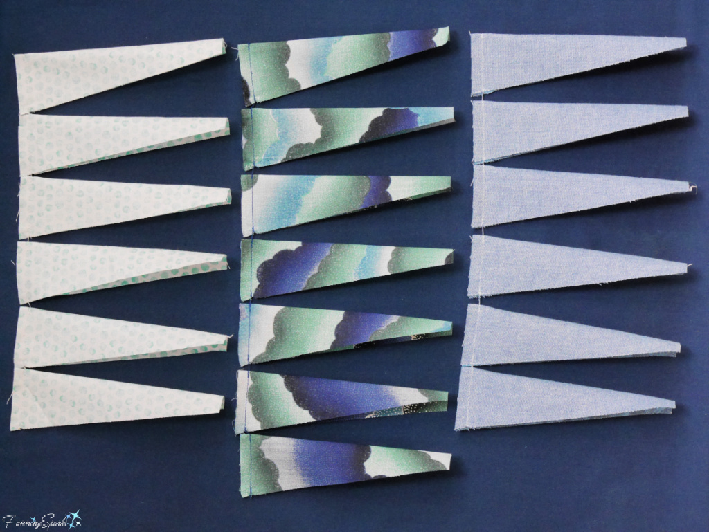 Chain-Piecing Dresden Plate Blades   @FanningSparks