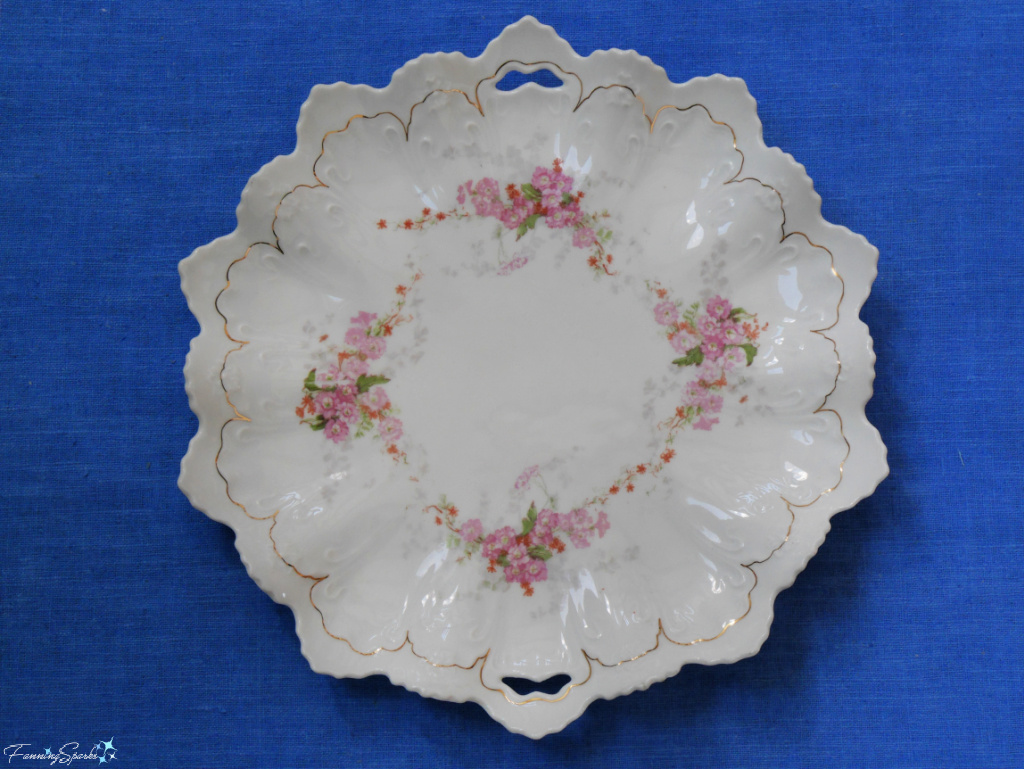 Dresden-Style Antique Austrian Porcelain Cake Plate   @FanningSparks