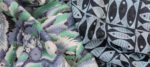 My Hero Fabric and Linocut Printed Fish on Repurposed Denim @FanningSparks