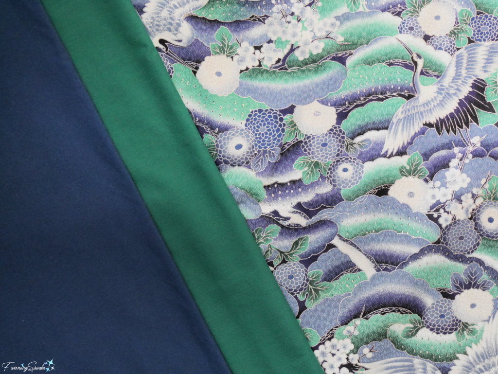 My Hero Fabric from Kimono Collection with Solid-Colored Fabrics   @FanningSparks