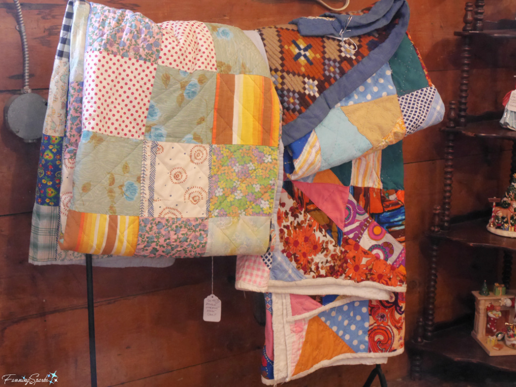 Vintage Quilts in Nova Scotia Antique Shop   @FanningSparks