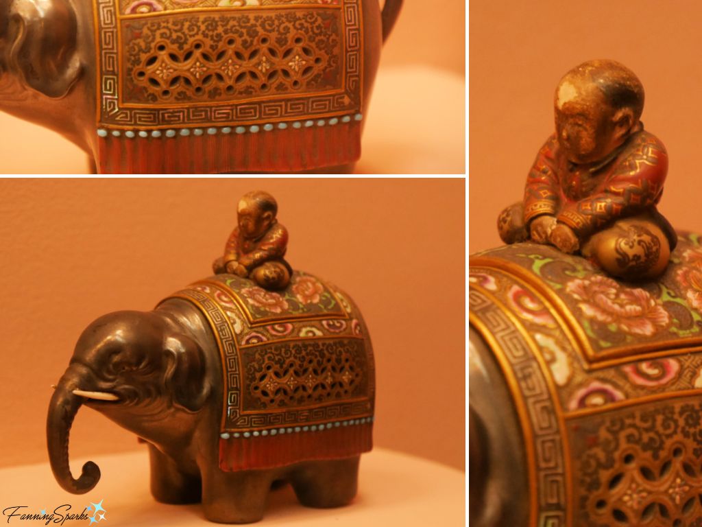 Boy on Elephant Incense Burner by Ritsuo at Smith Art Museum in Springfield MA @FanningSparks