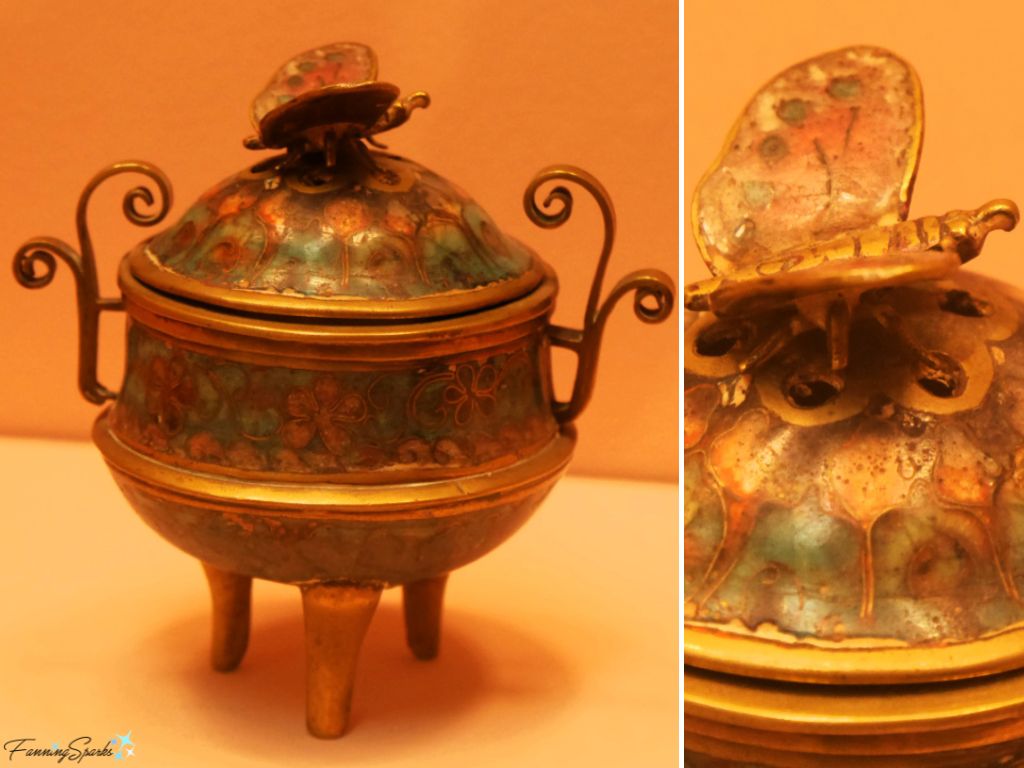Butterfly Qing Dynasty Incense Burner from Smith Art Museum in Springfield MA @FanningSparks