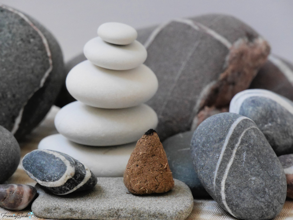 Handmade Incense Cone with my Stone Collection @FanningSparks