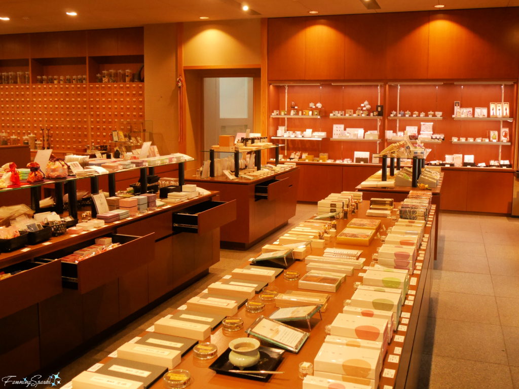 Interior of Yamadamatsu Incense-Wood Shop in Kyoto @FanningSparks