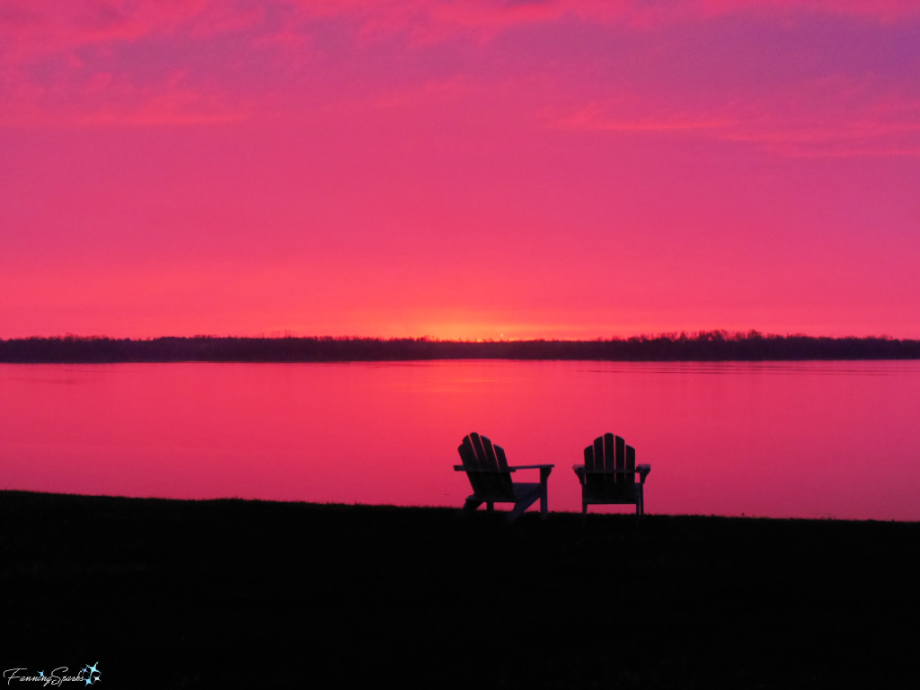 Magenta Sunset at Sunrise Trail in Nova Scotia   @FanningSparks